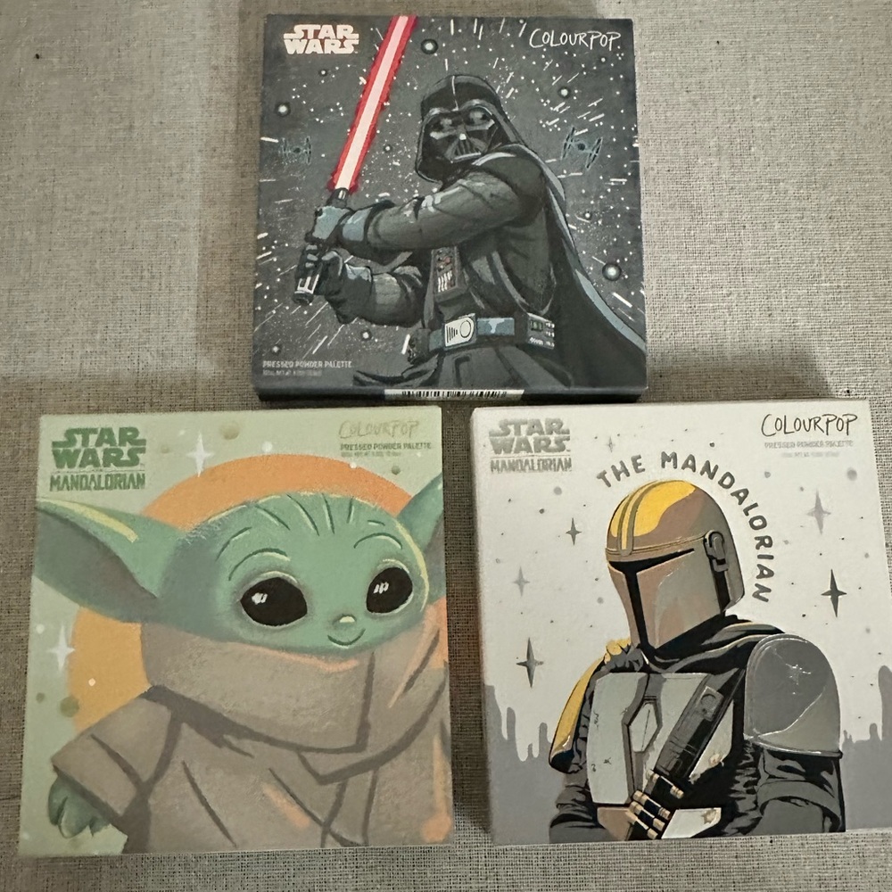 ColourPop Star Wars Eyeshadow Trio – The Mandalorian, The Child, & Darth Vader